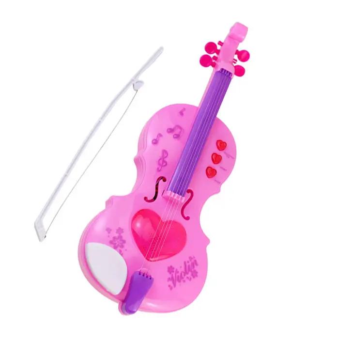 Violon électrique à 4 cordes, jouet musical éducatif précoce pour enfants, jouet d'apprentissage d'instruments de musique simulés, cadeaux