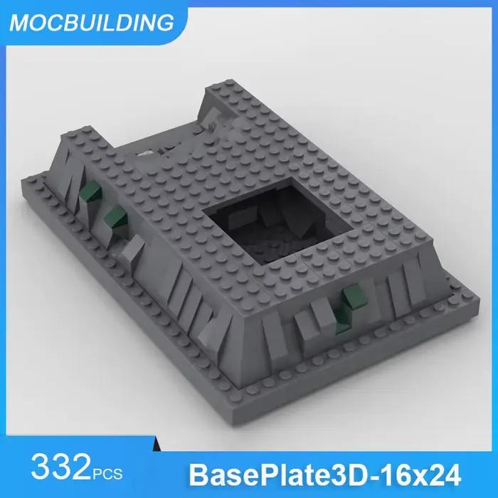 Blocs de construction MOC, base ou plaque de base modulaire 3D en forme de roche avec modèle de rivière, briques à assembler soi-même, collection, jouets, cadeaux