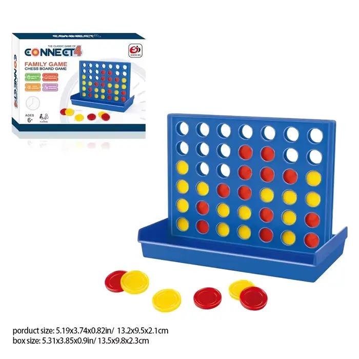 Jeu de plateau Connect 4 multicolore pour enfants et adolescents jeux de stratégie fantaisie science-fiction occasions spéciales