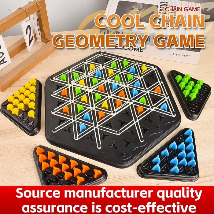 Triangle lien échecs table Puzzle jeu famille Parent-enfant jeu interactif pensée logique formation jouet éducatif