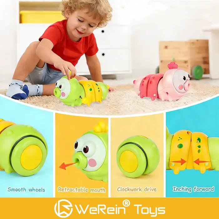 Jouet chenille à ressort pour ramper, jouet éducatif pour l'apprentissage précoce des enfants