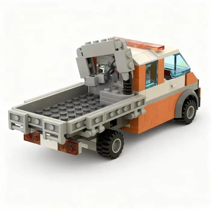 156 pièces MOC City Construction Man TGE Crew Cab Model Building Blocks Cadeau de Noël Idée de bricolage Jouets éducatifs Briques pour enfants Anniversaire