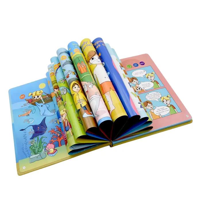 Livre sonore bilingue français anglais, Machine d'apprentissage, livres électroniques tactiles, livre électronique pour enfants, jouet éducatif parlant