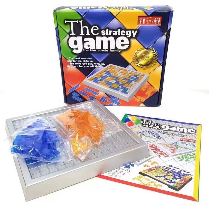 Jeu de stratégie amusant : nouveauté Puzzle Jeu de société d'échecs Blokus pour enfants Jouets famil