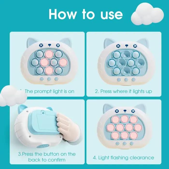Console de Jeu Électronique Rapide et Amusant pour Enfant, Puzzle, 1 Pièce