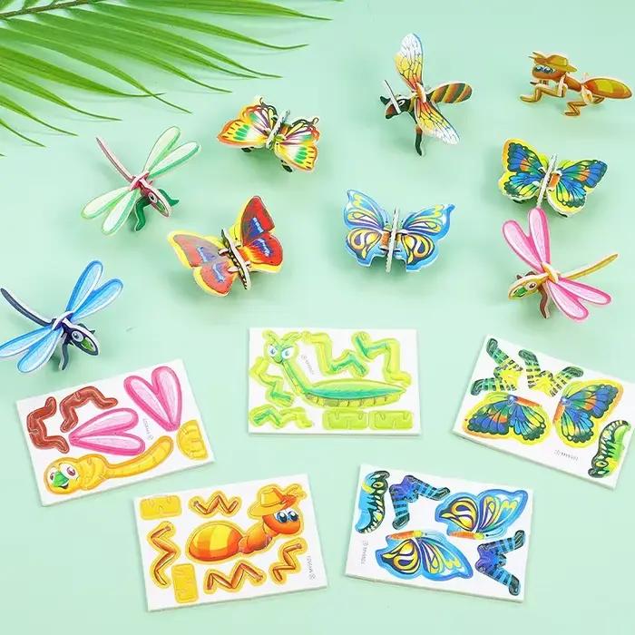 Puzzle en mousse 3D animaux, jouets éducatifs pour enfants, cadeau d'anniversaire, récompense en classe, jeu imaginatif, développement moteur, coordination œil-main, activités éducatives, occasions spéciales