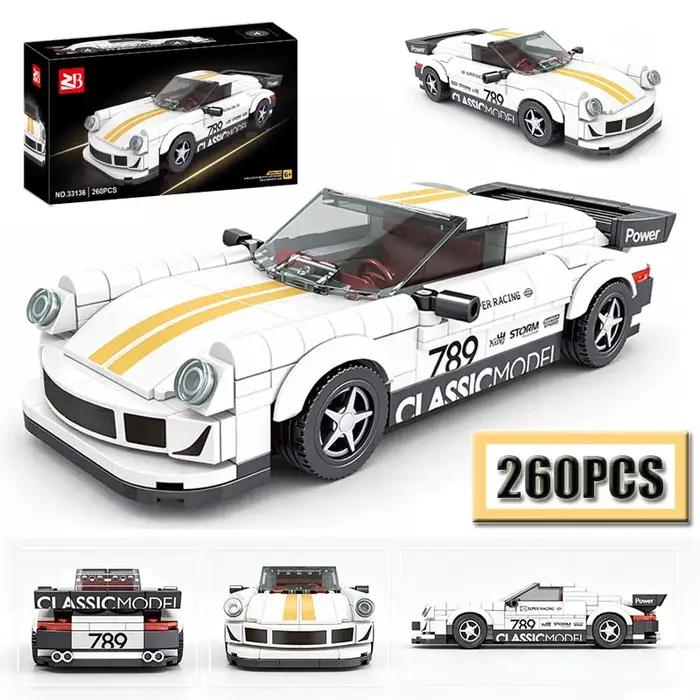 Supercaresse de course sportive technique blocs de construction diy brique modèle moc classique jouet occasionnels occasions spéciales
