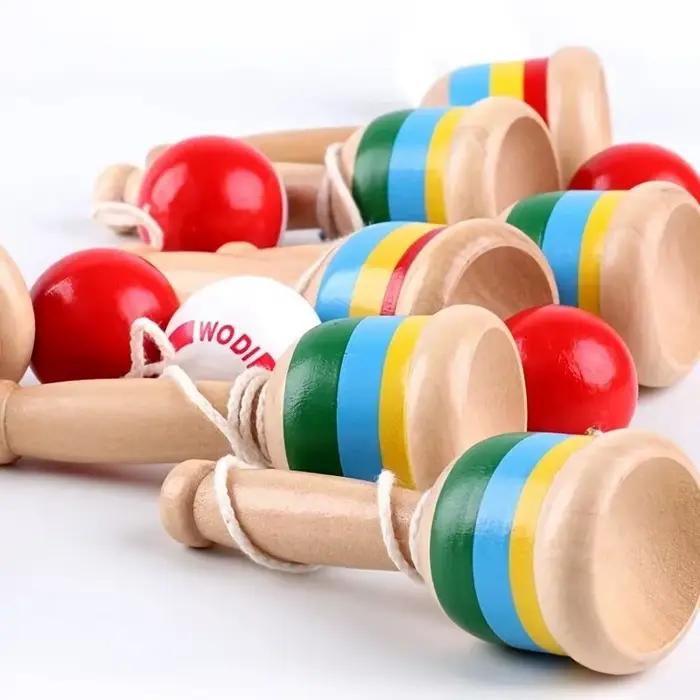 Jouet Montessori en bois, tasse d'épée, développement de l'intelligence, jouets lisses, jeux éducati