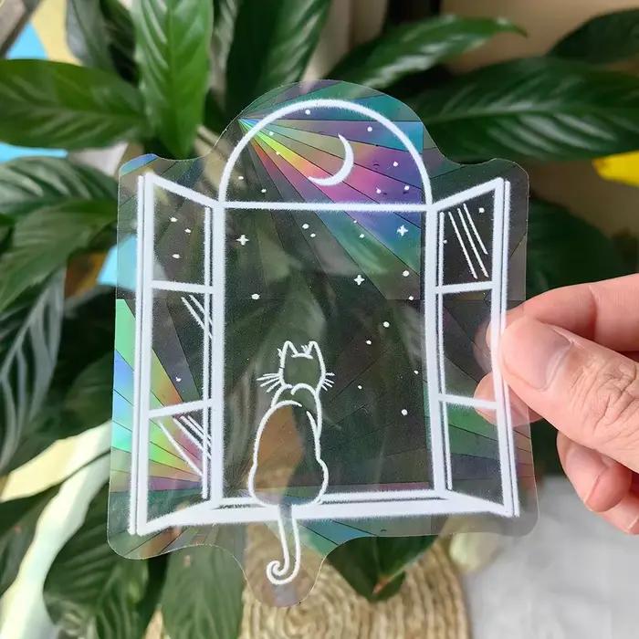 Autocollants muraux PVC 3D arc-en-ciel capteurs de soleil pour vaisseau spatial chat ours motifs de dessin animé chambre enfants décoration intérieure