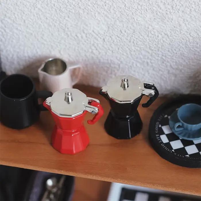 Maison de poupée Miniature, Simulation, Mini cafetière, ustensiles, modèle pour décoration de maison