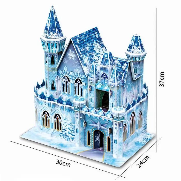Puzzle 3D chateau de glace et chateau fantastique pour filles princesses puzzle educatif enfants cadeau noel vendredi noir anniversaire