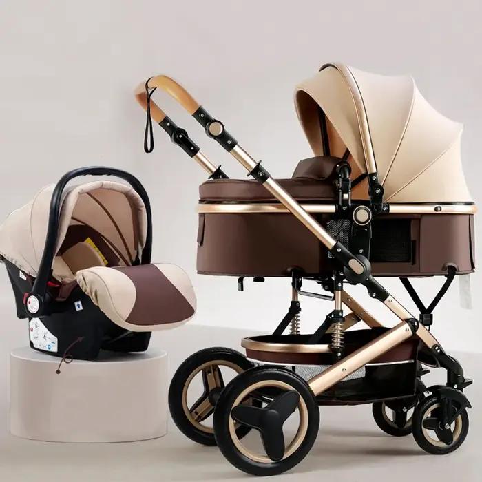 Poussette de luxe 3-en-1 Horizon avec siège auto réversible