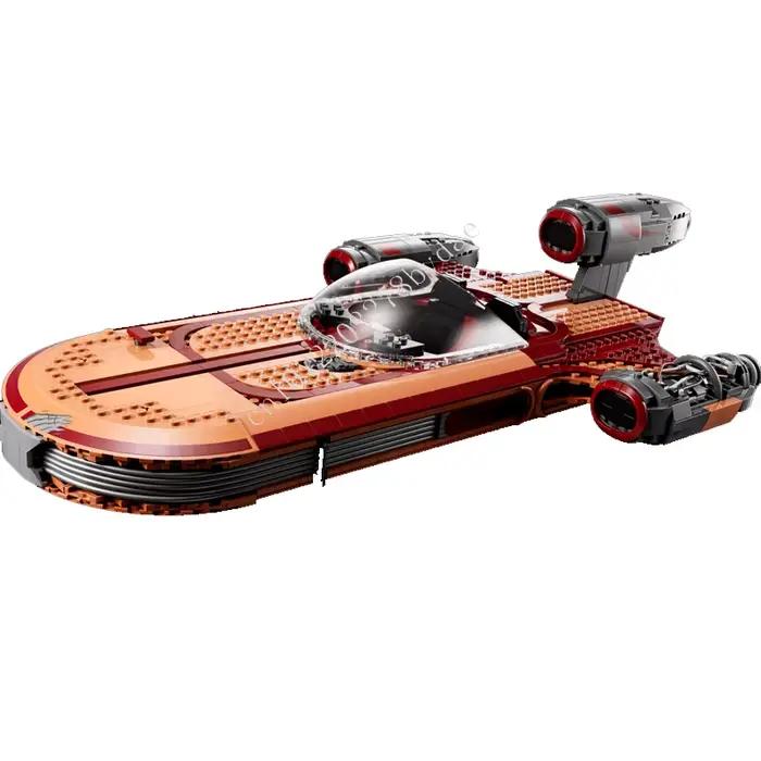 UCS Landspeeder guerre spatiale militaire MOC SpaceShip modèle de combat Puzzles personnalisés Architecture bricolage