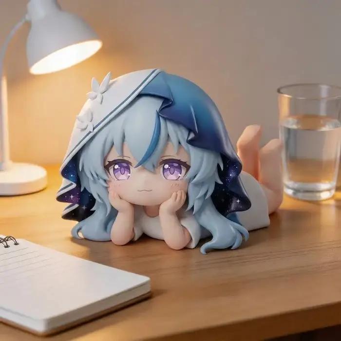 Wuthering The Shorekeeper Compilations Game Waves Anime Q Version Figure Toy Model Desktop Decoration Ornament Festival Gift