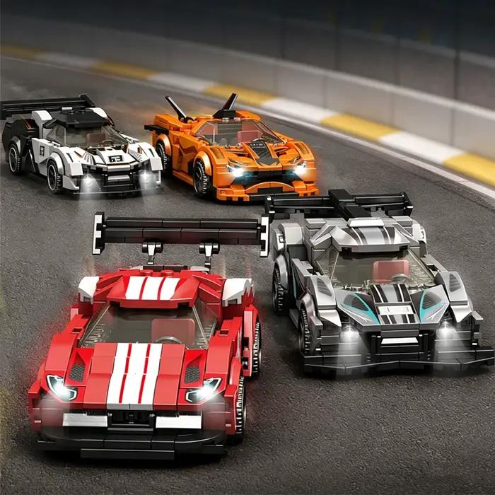 Kit de blocs de construction de voiture de sport, modèle de voiture de course à assembler soi-même, jouet en briques, blocs de construction de voiture de course, modèle MOC, jouets de voitures de spor
