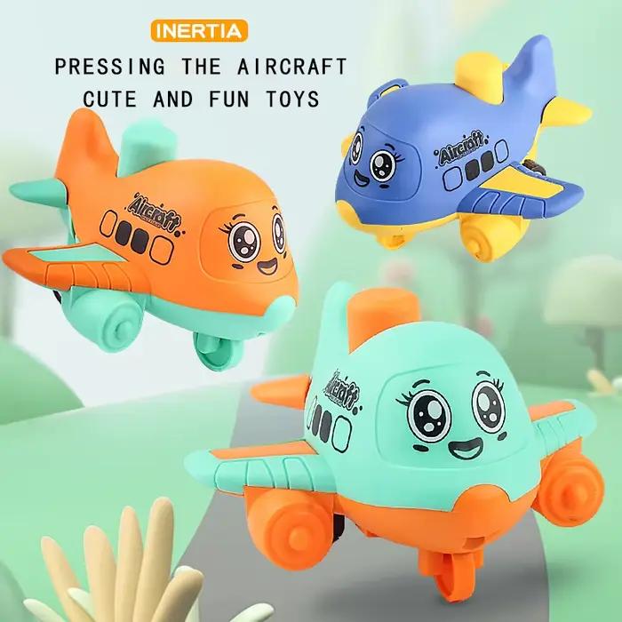 Jouets d'avion Press and Go pour tout-petits de 1 à 3 ans