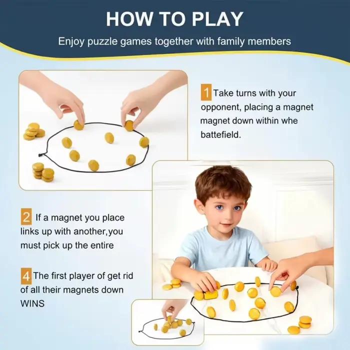 Jeu de société magnétique de haute qualité pour familles et amis, stratégie interactive, occasions spéciales pour enfants et adultes