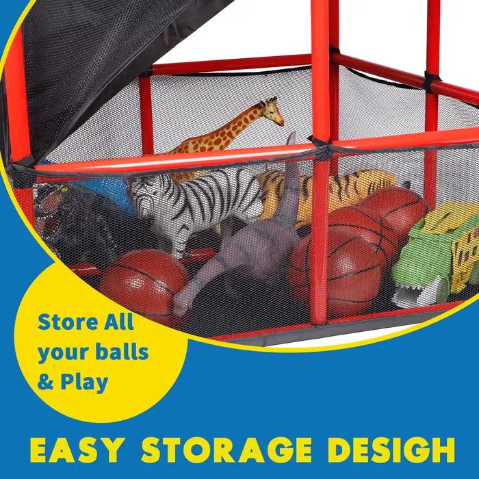 MQUDUO Ensemble de jeu de basket-ball d'arcade avec ballons et panier