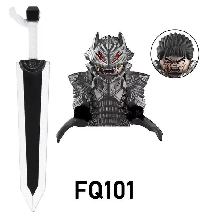 Nouveaux chevaliers médiévaux assembler briques compatibles Berserk Guts Puzzle figurines d'action modèle blocs de