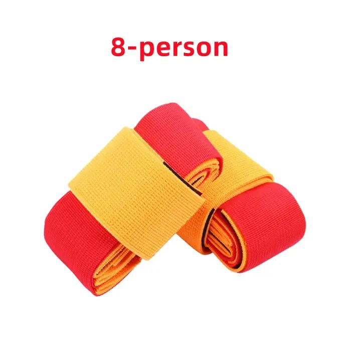 Jeu d'équipe géant Trace de Pied pour 3 à 8 joueurs course à plusieurs pieds en extérieur divertissement sportif coopération d'équipe accessoire de jeu intérieur blanc gris rouge noir vert