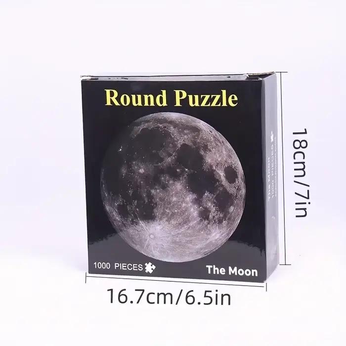 Puzzle Moon & Planet 1000 pièces – Casse-tête d'aventure aérienne – Cadeau de Noël parfait pour adultes