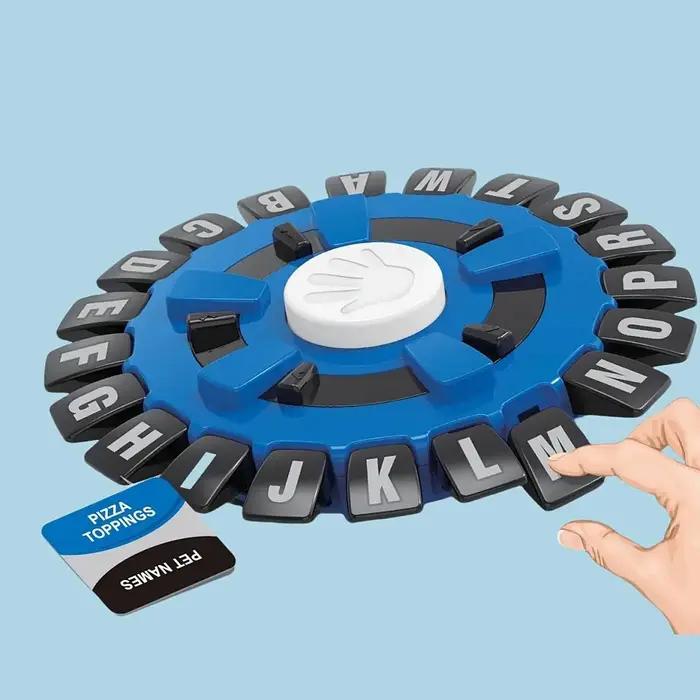 Jeu de société Crazy Alphabet – Roue rotative à 24 touches pour le plaisir en famille et l'apprentissage interactif!