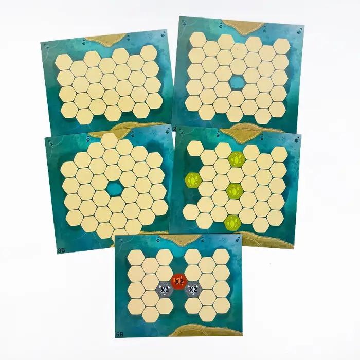 Extension de Carte DIY pour Harmonies - Ensemble de 10 Pièces en 2 Packs Augmente la Capacité des Joueurs et Améliore le Gameplay Occasions Spéciales Jeu de Société Créatif Pour Adultes