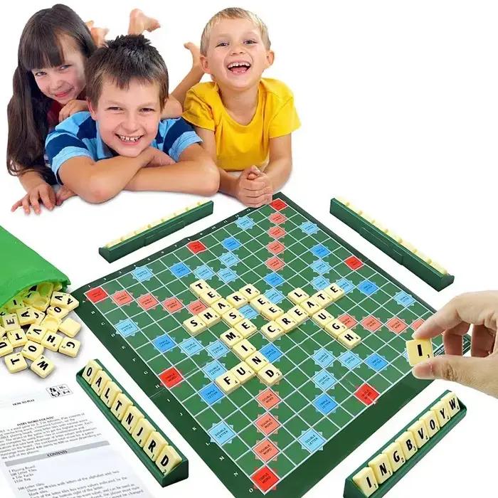 Jeu de puzzle d'orthographe en anglais pour 2 à 4 joueurs