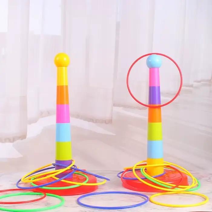 Anneau de lancer d'animaux de compagnie empilable pour enfants - Jouet interactif et amusant pour les parties de basket-ball occasions spéciales