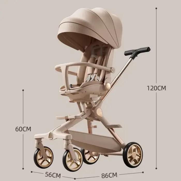 Poussette haute vue légère pour bébé