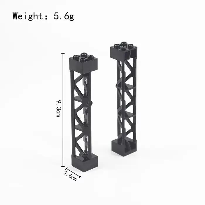 Trains de ville, blocs de construction à monter soi-même, Rail droit et incurvé, pièces de briques,