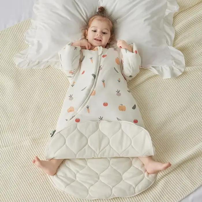 Sac de couchage pour bébé de 0 à 24 mois, avec manches amovibles, couverture anti-coup de pied, sacs