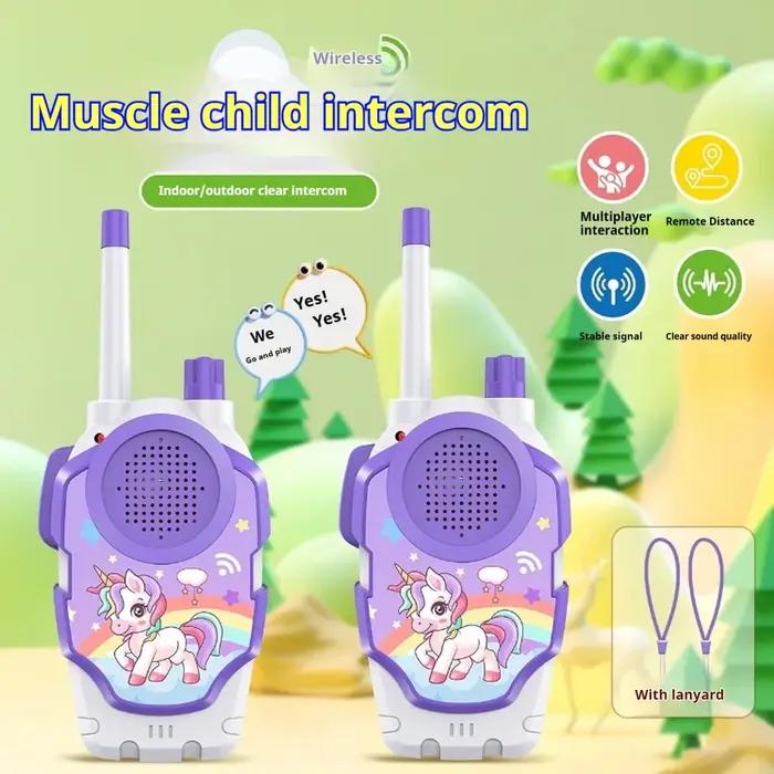 Talkie-walkie 2 pièces, jouets pour enfants, talkie-walkie sans fil, interaction parent-enfant, interaction d'amis, interphone, communication