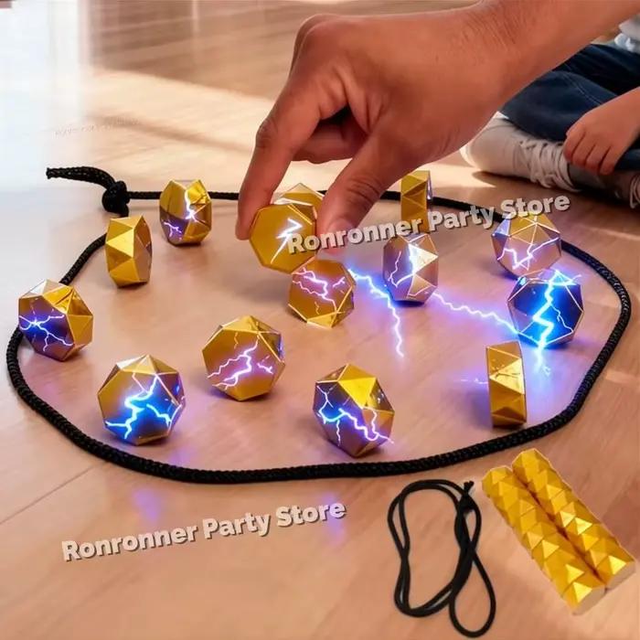 Jeu de société magnétique en pierres interactives pour familles, enfants et adultes, avec des structures tactiques et des couleurs vibrantes pour occasions spéciales