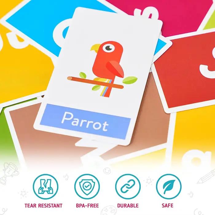 Cartes Flash Alphabet ABC Montessori Éducative 58 Pièces Pour Enfants Occasions Spéciales Apprendre Les Lettres Chiffres Formes Couleurs