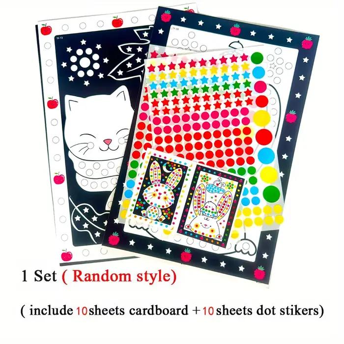 Autocollants de points de Puzzle amusants pour enfants