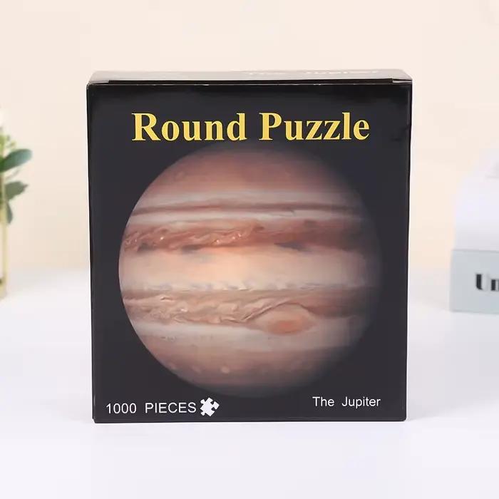 Puzzle Moon & Planet 1000 pièces – Casse-tête d'aventure aérienne – Cadeau de Noël parfait pour adul