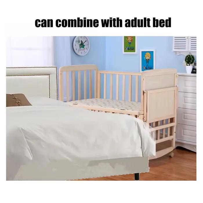Berceau intelligent réglable en 3 étapes sur roulettes multicolore pour bébé lit de jeu et bureau d'apprentissage occasions spéciales
