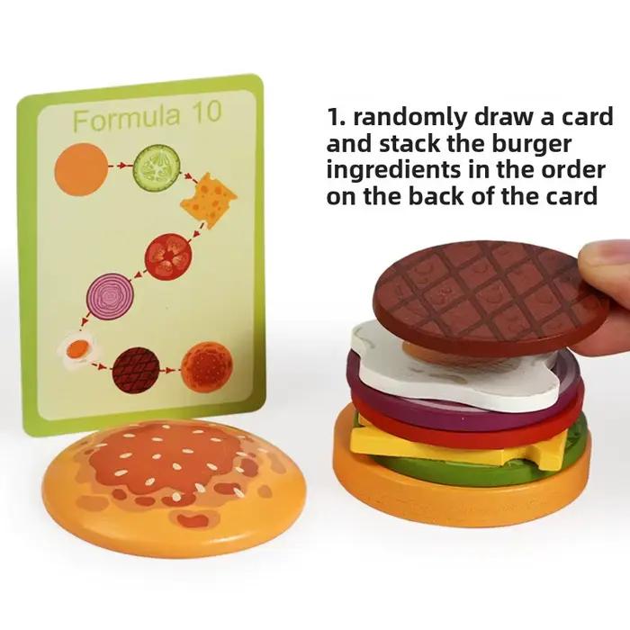 Jouets d'empilage en bois Montessori pour les tout-petits