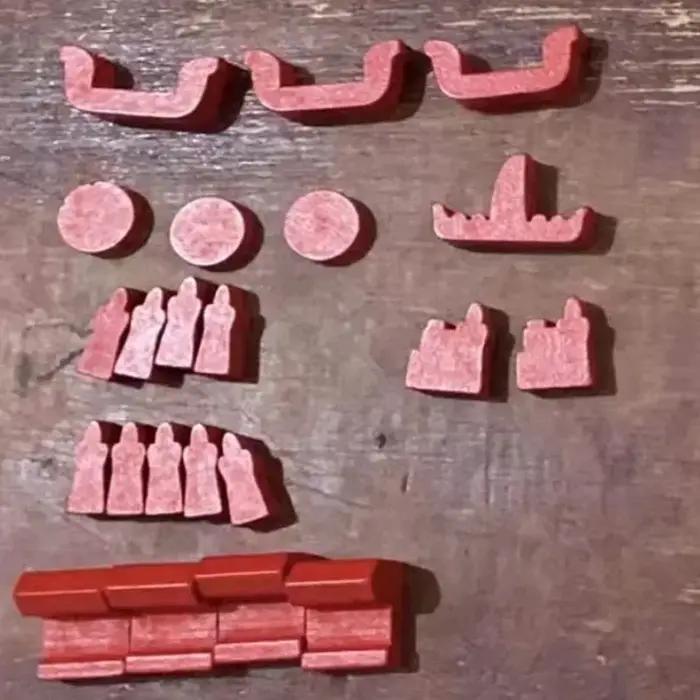 Ensemble d'accessoires de jeu en bois coloré Bobarbry pour adultes occasions spéciales partage convivialités stratégiques