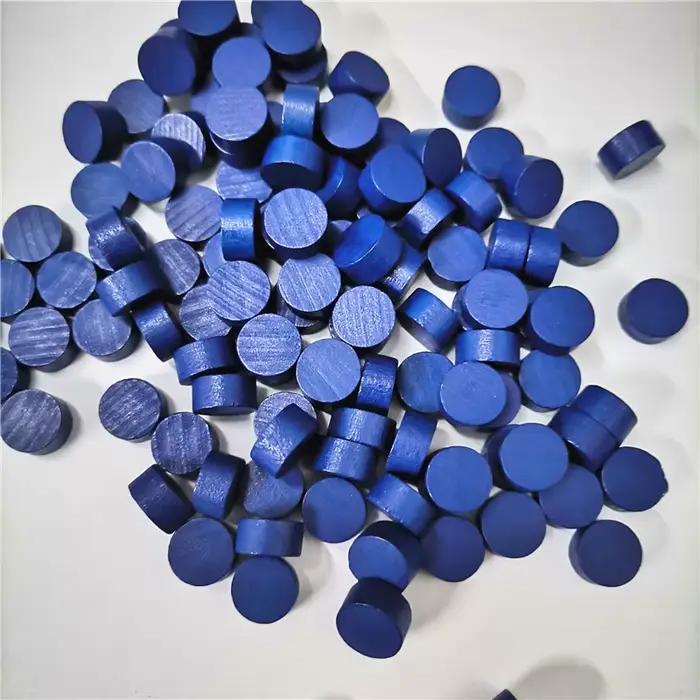 80 pièces 10*5MM rond circulaire pion pièces de jeu en bois pion coloré/échecs pour jeu de société/j
