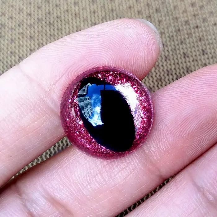 Yeux de sécurité pour chat en plastique à paillettes 3D, 10 paires, pour jouets au Crochet, marionne