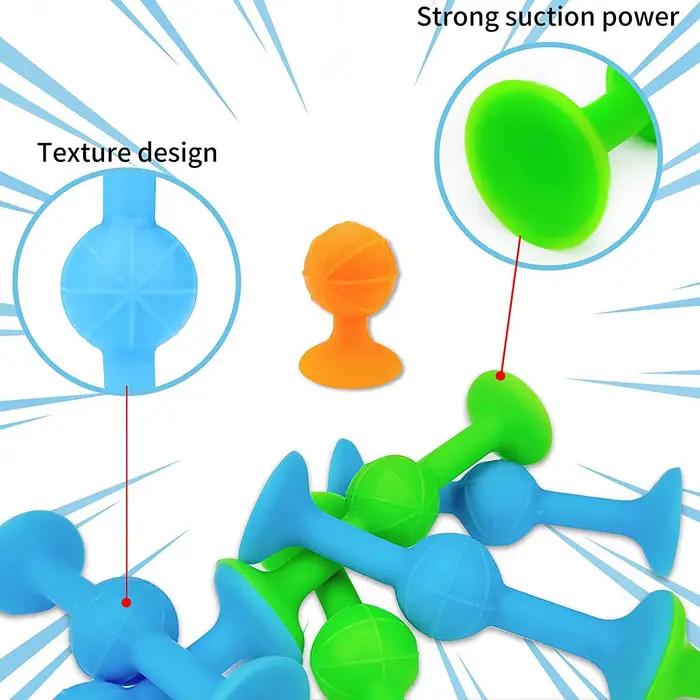 Ventouse de fléchettes en caoutchouc doux pour enfants, jouet interactif compétitif, multicolore, intérieur/extérieur, cadeau d'anniversaire, compétitions familiales