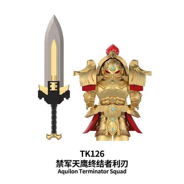 Jeu de construction de figurines TK124-126, jouet éducatif pour garçons, collection de jeux, cadeau