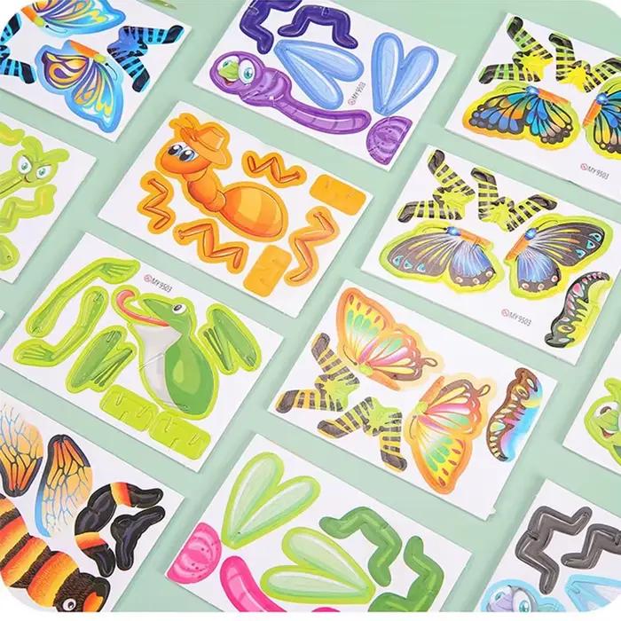 Puzzle en mousse 3D animaux, jouets éducatifs pour enfants, cadeau d'anniversaire, récompense en classe, jeu imaginatif, développement moteur, coordination œil-main, activités éducatives, occasions spéciales