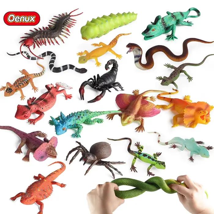 Oenux Reptile Simulation serpent araignée lézard insecte animaux modèle figurines d'action amusant A