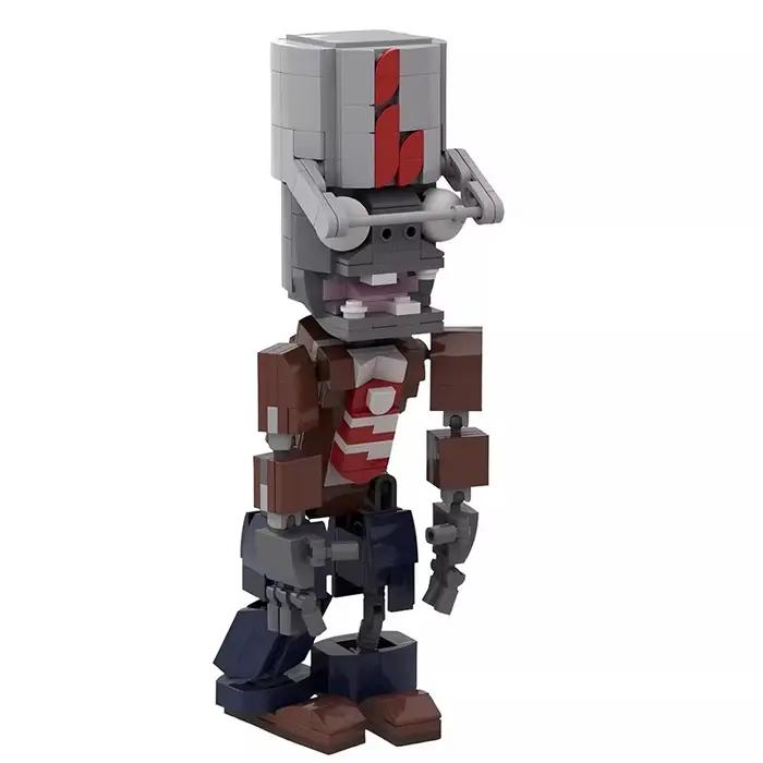 Bricklink MOC idées PVZ jeu plantes et Zombies bataille figurines ensembles paysan blocs de construction enfant jouets Halloween cadeau