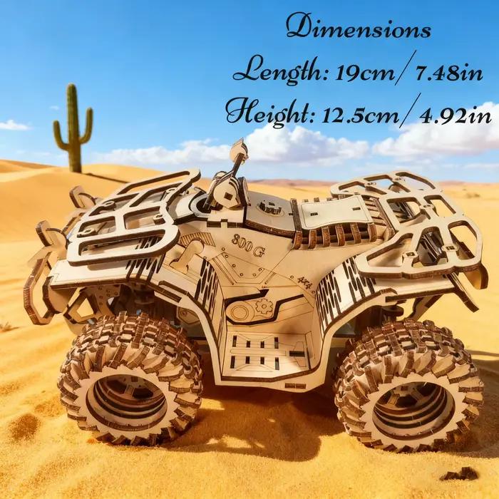 Moto de plage en bois puzzle 3D kit de construction artisanale pour décoration maison et cadeau festif occasions spéciales
