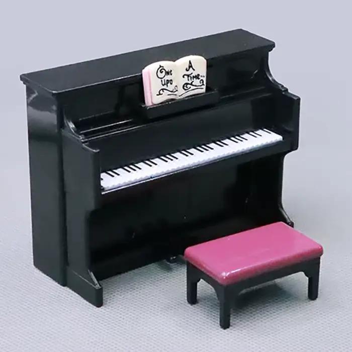 Piano miniature 1:12 avec tabouret et partition pour poupées jouets accessoires de maison de poupée occasion spéciale