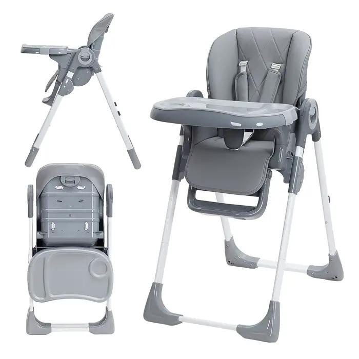 Chaise haute pour bébé, chaises hautes multifonctions pour nourrissons avec hauteur réglable et incl